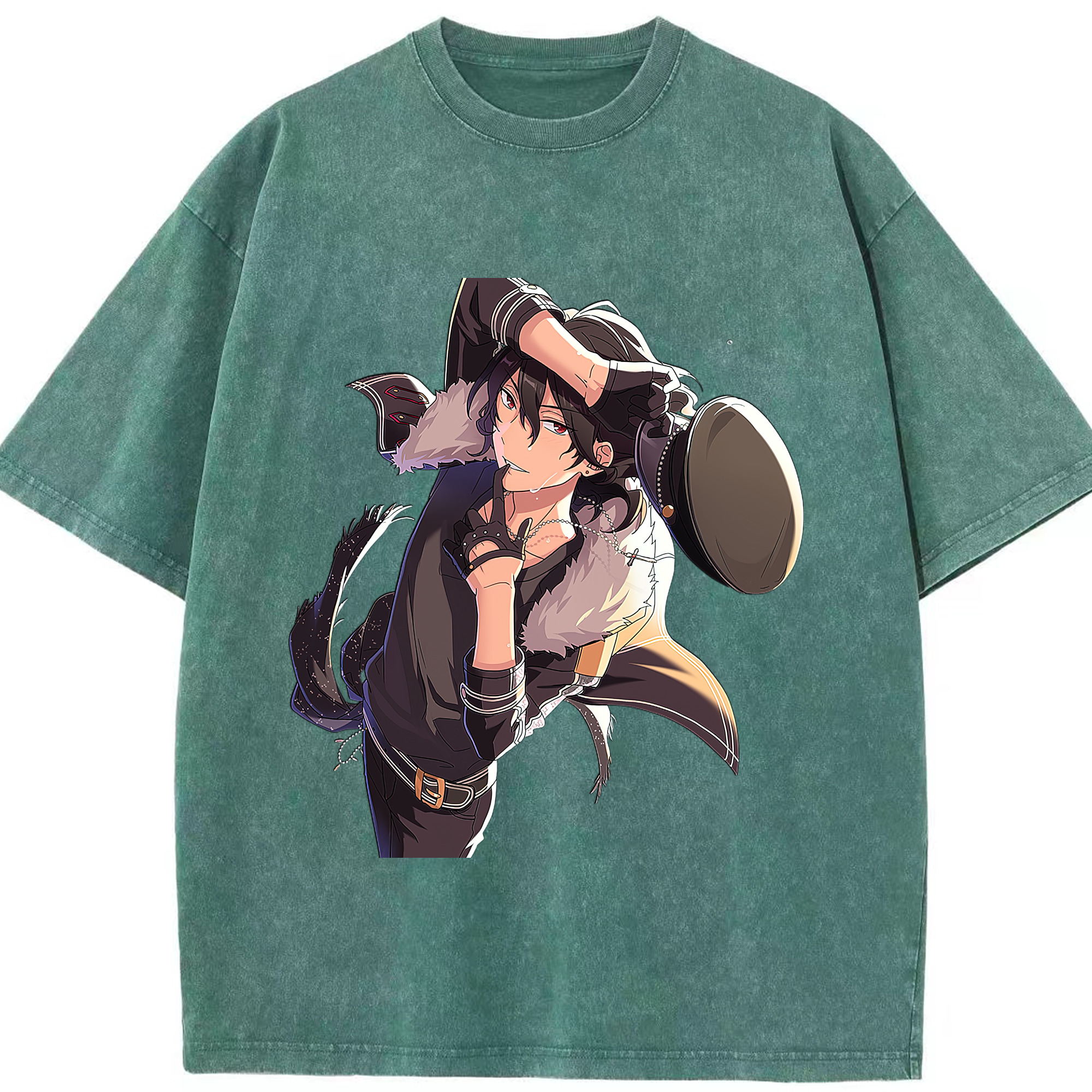 （画像用） あんさんぶるスターズ! Ensemble Stars 綿100% ヴィンテージ風 半袖Tシャツ（フロントプリント）